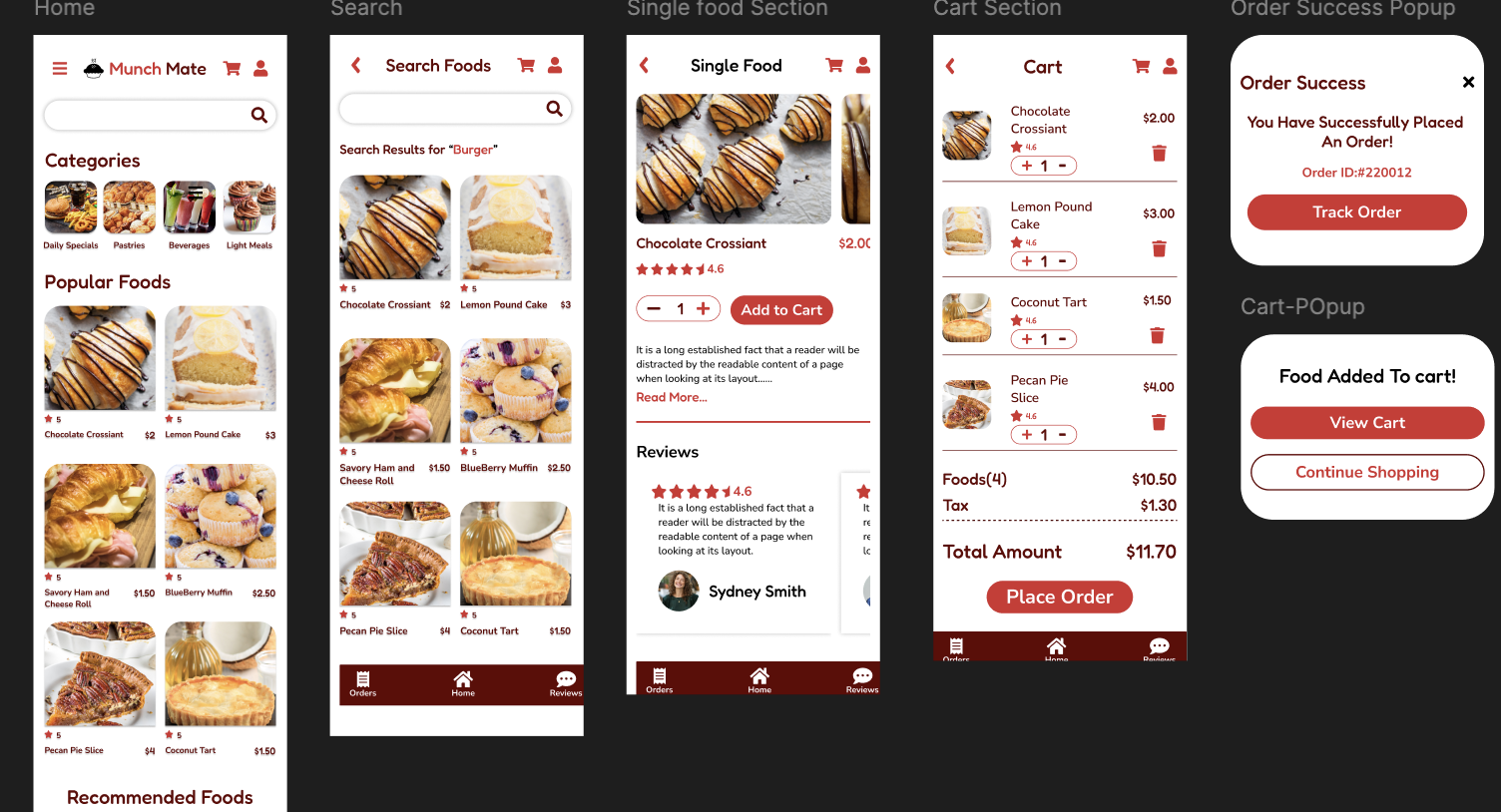 Food Delivery App UI